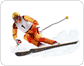 alpiner Skiläufer